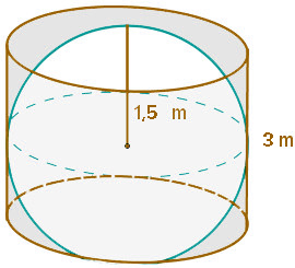 Ejercicio resuelto de calcular área de una esfera