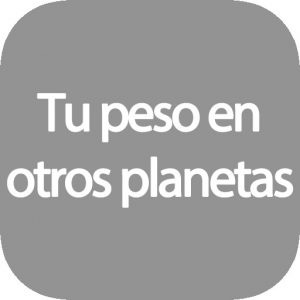 Calcular peso en otros planetas