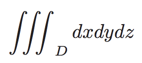 Integral triple