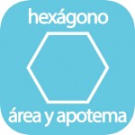 Calcular área y apotema de un hexágono regular