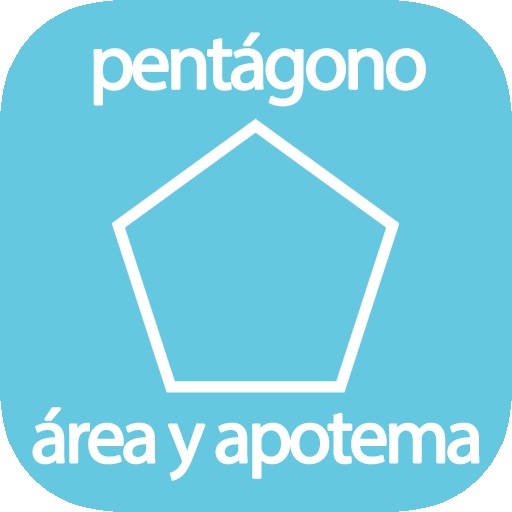 Calculadora del área y apotema del pentágono