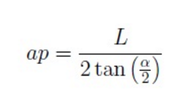 Fórmula para calcular apotema