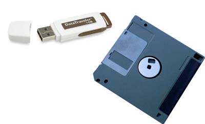 Diskette y pendrive