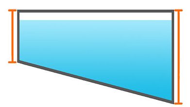 Litros de una piscina rectangular