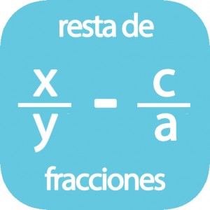 Calculadora de resta de fracciones