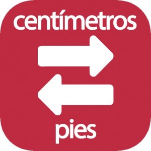 Conversor de centímetros a pies