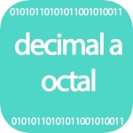 Decimal a octal online