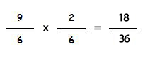Example of multiplying fractions
