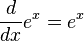 Derivada de la función exponencial