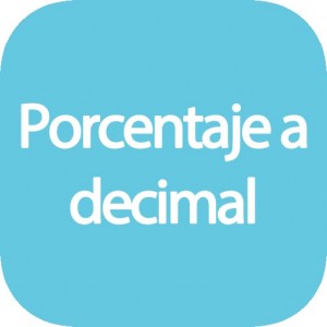 Calculadora de porcentaje a decimal