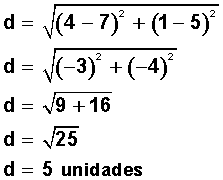 Problema de matemáticas para calcular distancia entre dos puntos