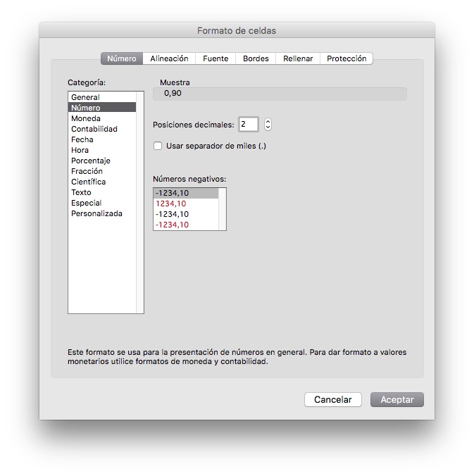 Porcentaje a decimal en excel