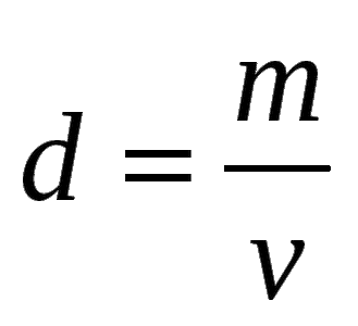 Fórmula de la densidad