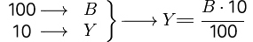 Fórmula para calcular el 10 por ciento de un número