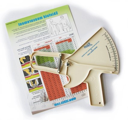 Plicómetro para medir la grasa corporal