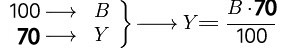 Cómo calcular el 70 por ciento con fórmula