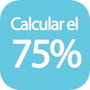 Calcular el 75 por ciento