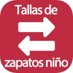 Conversor de tallas de zapatos para niños