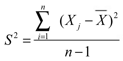 Fórmula de la varianza muestral