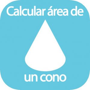 Calcular área cono