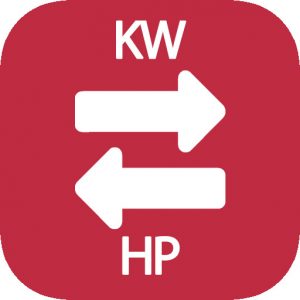 Conversor de KW a HP