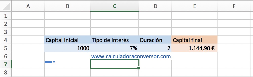 Calcular rentabilidad en Excel