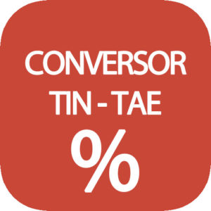 Conversor TIN - TAE en Excel