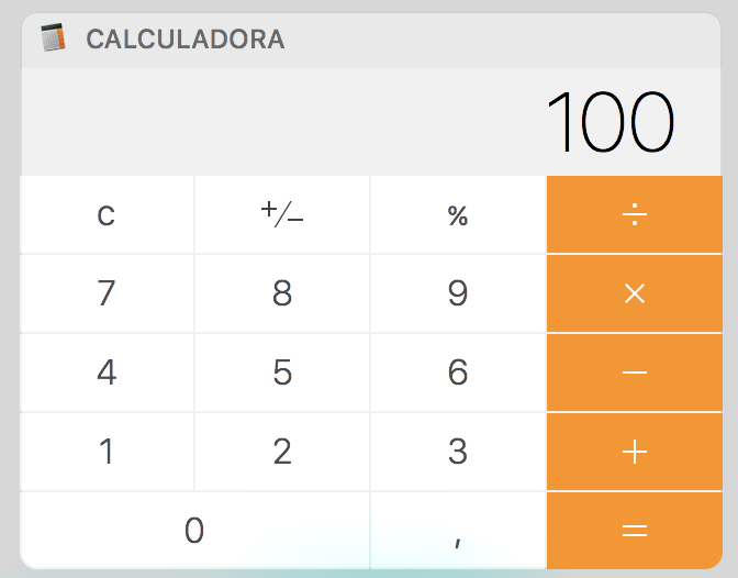 Calculo del tanto por ciento