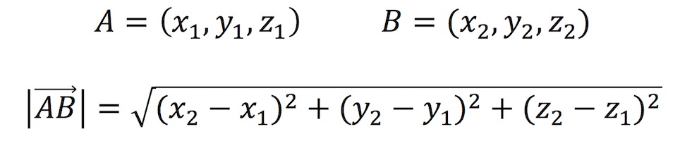 Módulo de un vector tridimensional