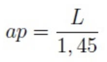 Fórmula para calcular la apotema