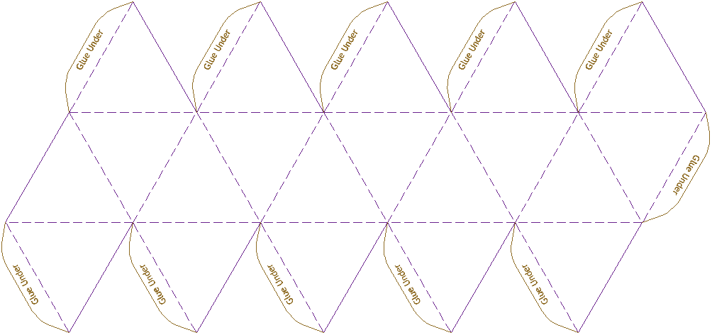 Plantilla icosaedro