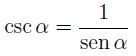 Cosecant as a function of sine