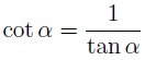 Cotangent as a function of tangent