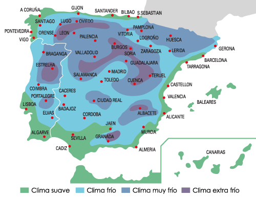 Tipo de clima en invierno